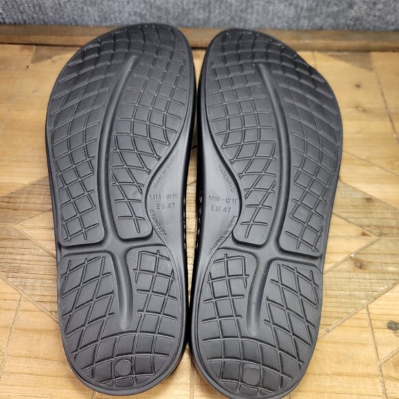 Oofos Ooahh Men's Size 14 Shoes Black Slides Comfort Orthopedic Recovery Sandals - Picture 6 of 8